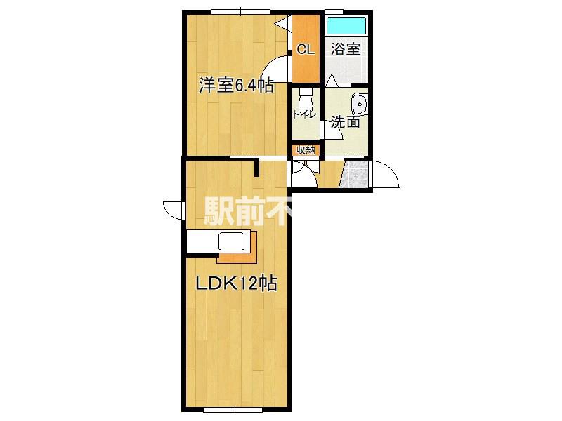 べルファミーユA(1LDK/1階)の間取り写真
