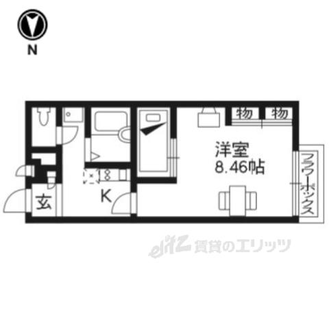 レオパレスコスミック(1K/2階)の間取り写真