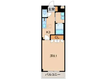 ＪＲ和歌山線 田井ノ瀬駅 徒歩31分 2階建 築16年(1K/1階)の間取り写真