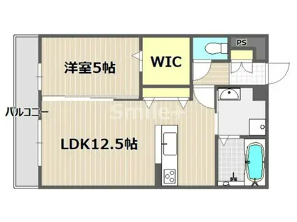 クレセント中仙道V(1LDK/2階)の間取り写真