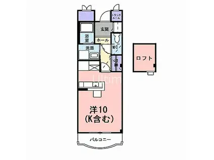 アンジュ西京極(ワンルーム/4階)の間取り写真