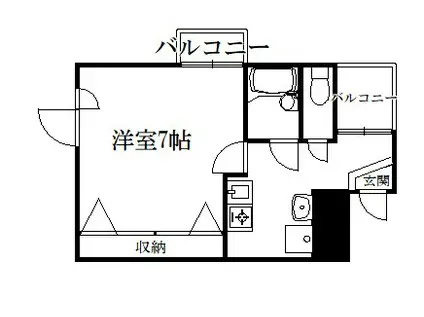 ぐらんどマンション(1K/2階)の間取り写真