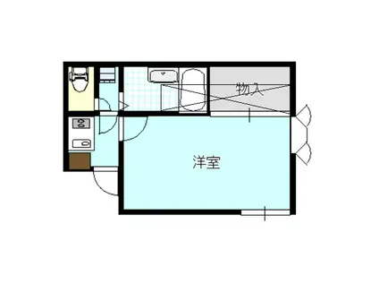 パレス大和田(1K/1階)の間取り写真