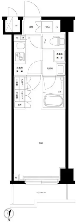 ルーブル武蔵小杉伍番館 6階階 間取り