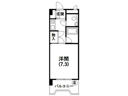 メゾンベルシャンブル(1K/2階)の間取り写真