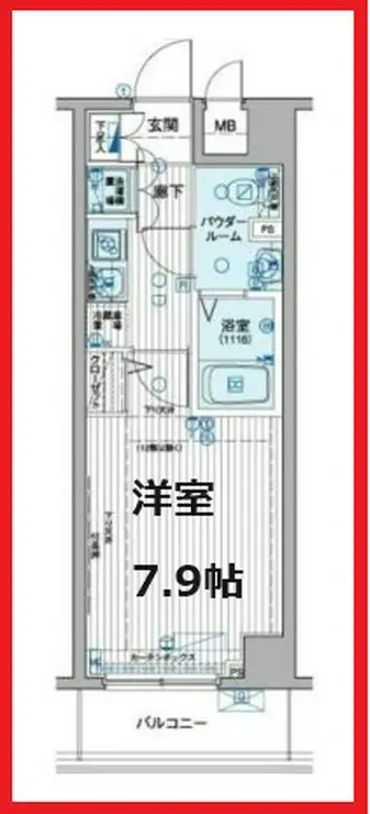 メインステージ田端弐番館 5階階 間取り