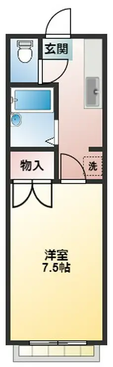 クレセント津田沼 1階階 間取り