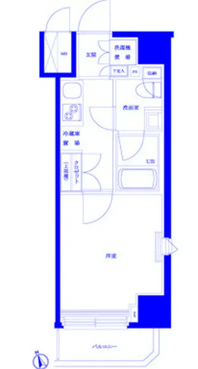 ルーブル新丸子 6階階 間取り