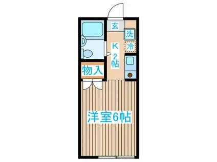 セトル笹塚(1K/1階)の間取り写真