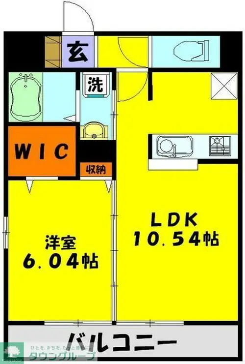 ロワジール 1階階 間取り
