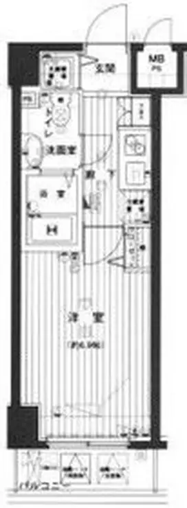 グランド・ガーラ芝公園 6階階 間取り