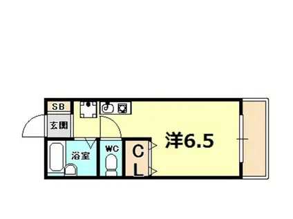 プリマベーラ(ワンルーム/1階)の間取り写真