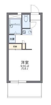 レオパレスMARUYA(ワンルーム/3階)の間取り写真
