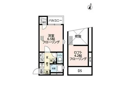 グランクオール立石(1K/3階)の間取り写真