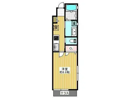 LE BAR(1K/1階)の間取り写真