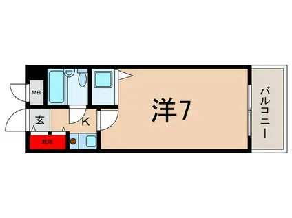 ライオンズマンション大泉学園東(1K/1階)の間取り写真