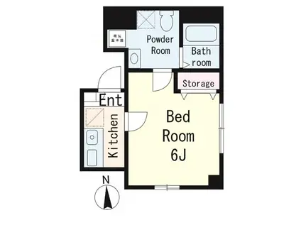 エスポワール 池袋(1K/3階)の間取り写真