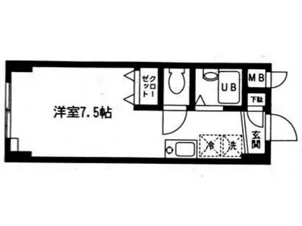 コート富士館(1K/1階)の間取り写真