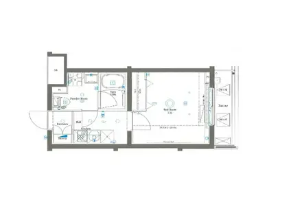 AZEST志村三丁目(1K/2階)の間取り写真