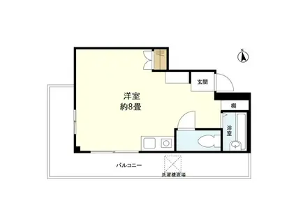 ヴィラKITAGAWA(ワンルーム/4階)の間取り写真