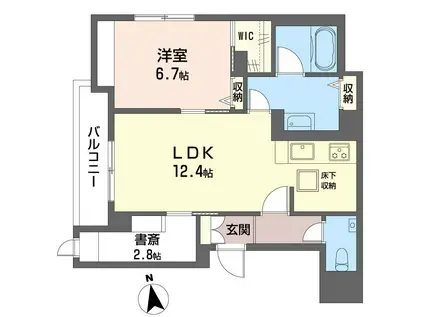 メナージュ四谷(1SLDK/1階)の間取り写真
