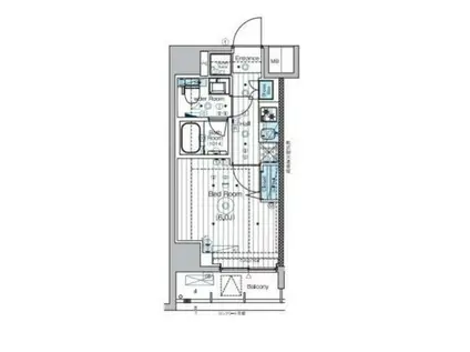 MAXIV横濱吉野町TRE(1K/1階)の間取り写真