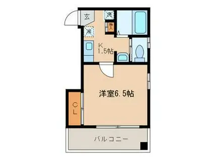 マ・メゾン国立(1K/2階)の間取り写真