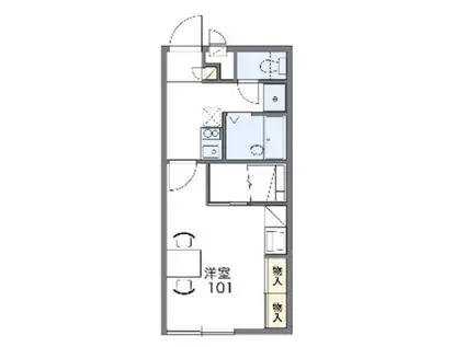 レオパレス北本本町 30223(1K/2階)の間取り写真