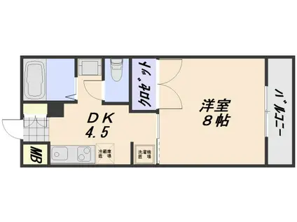 レジデンス東雲(1K/3階)の間取り写真