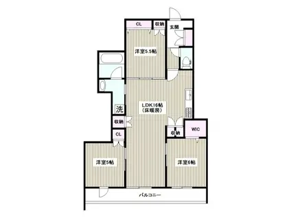 L.ピソ(3LDK/2階)の間取り写真
