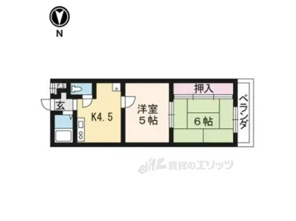 第一ファラオ(2DK/3階)の間取り写真