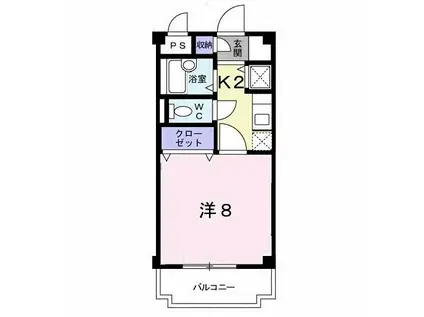 アーバンヒルズ(1K/3階)の間取り写真