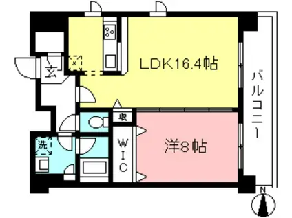 マストライフKUJI(1LDK/2階)の間取り写真