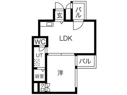 STAIONVIEW加納(1LDK/7階)の間取り写真