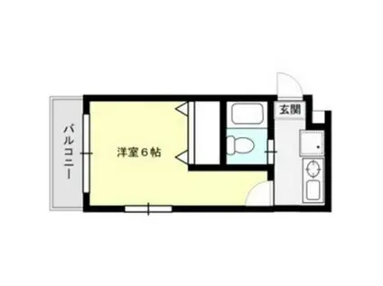 PLイースト南福岡(1K/1階)の間取り写真