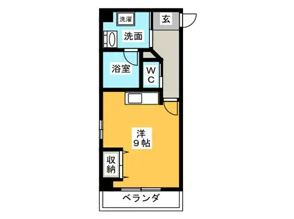 CITY TERRACE車町(ワンルーム/7階)の間取り写真