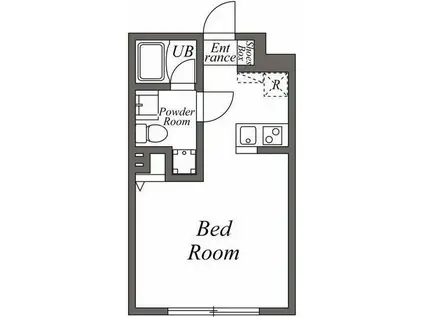 ユーレジデンス下北沢(ワンルーム/3階)の間取り写真