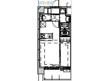 ALIVIS SHIMO-SHINJO SOL TERRACE(1LDK/3階)の間取り写真