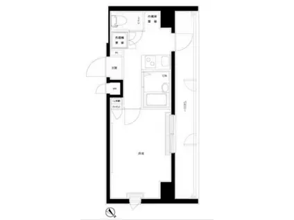 ルーブル西五反田弐番館(1K/10階)の間取り写真