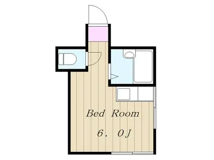 セントラルハウス青葉(ワンルーム/1階)の間取り写真