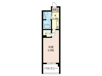 マストライフ太子堂(1K/2階)の間取り写真