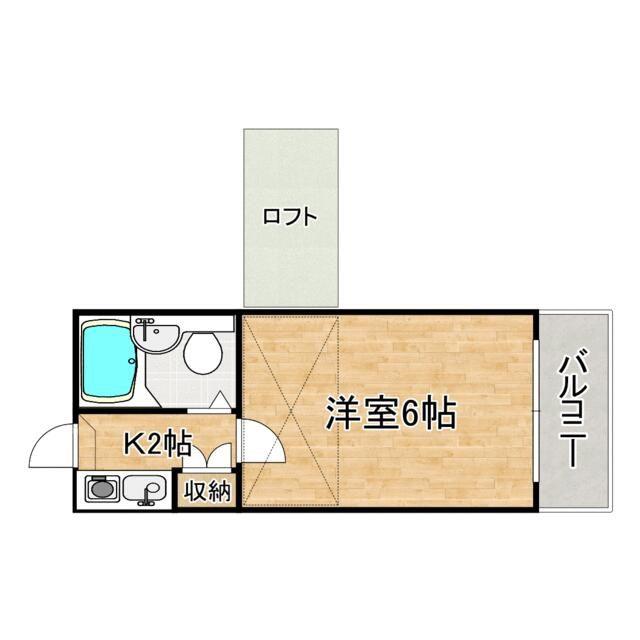 カーサ青砥(1K/2階)の間取り写真