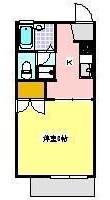 フォーブル村松II(1K/1階)の間取り写真