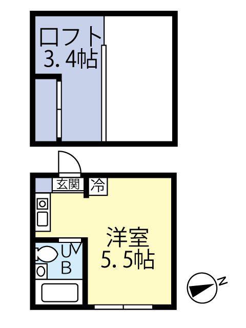 MY PLAN 中野坂上(ワンルーム/2階)の間取り写真