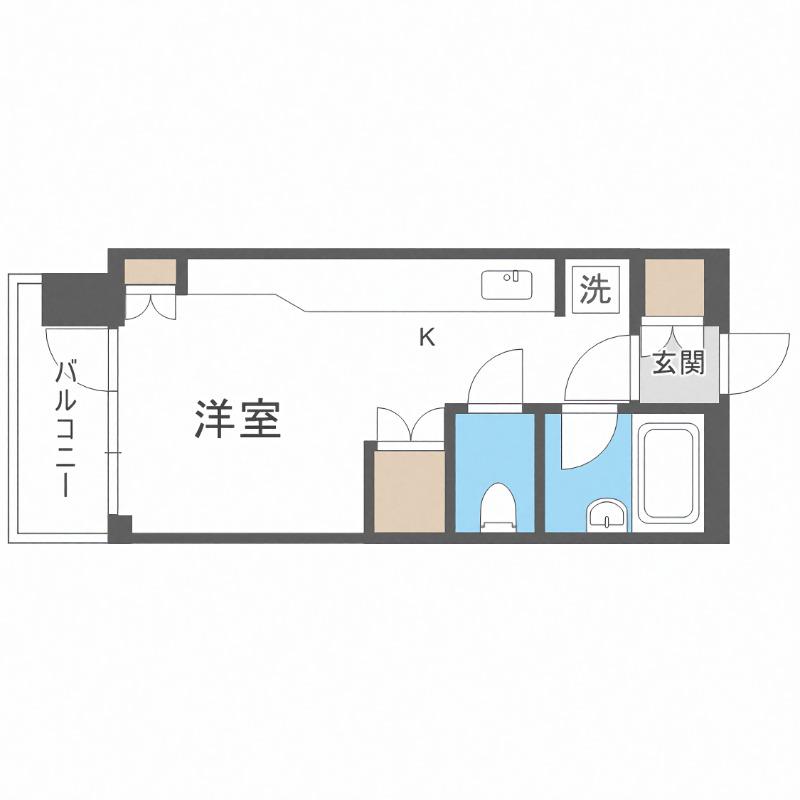 サンシャインシティー21(ワンルーム/6階)の間取り写真
