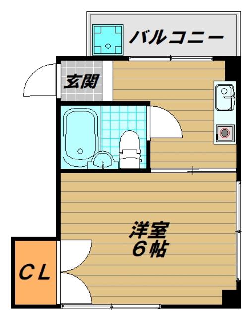 メゾン妙法寺(1K/4階)の間取り写真