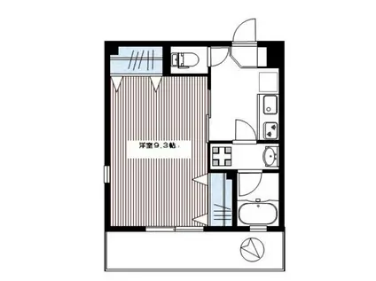 リバーリオフルヤ(1K/1階)の間取り写真