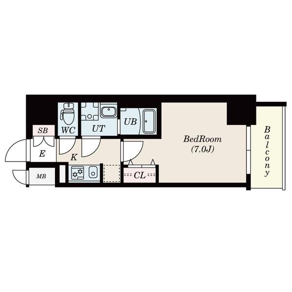S-RESIDENCE鶴舞駅前(1K/9階)の間取り写真