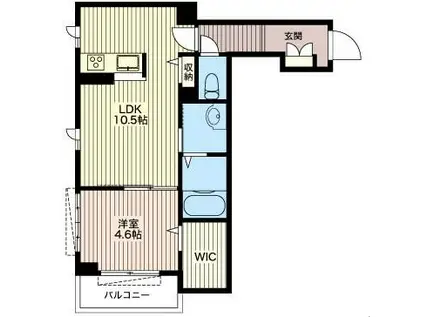 SEVENTH CHORD K(1LDK/3階)の間取り写真