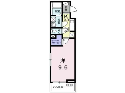 ラ ベレッツァ(1K/1階)の間取り写真